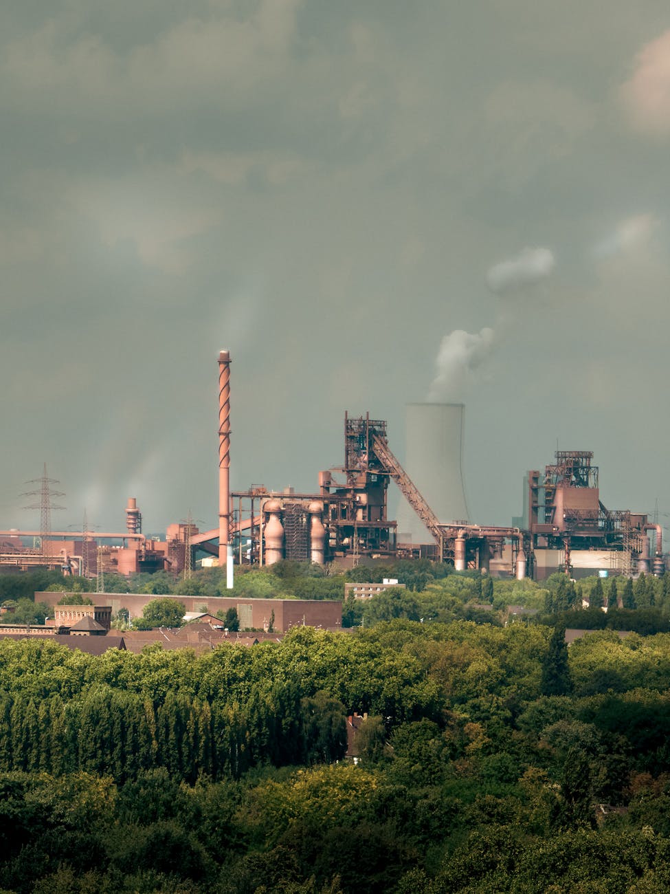 industrial landscape in duisburg germany